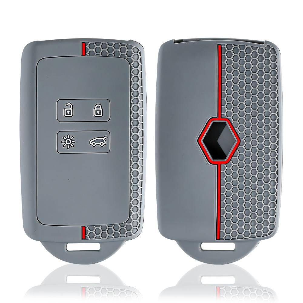 Silicone Smart Remote Control Car Key Case Cover Fob for Renault Captur Koleos Kadjar Arkana Megane Dacia Duster Sandero Stepway