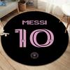 Lionel Messi Round Area Rug,Carpet Rug for Living Room Bedroom Sofa Playroom Decor,Non-slip Floor Mat
