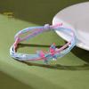 Dragon Boat Festival Five-Color Iridescent Butterfly Hand-Woven Couple Bracelet