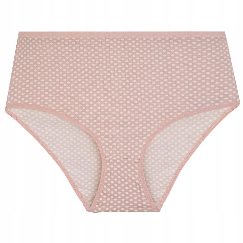 3X Women' Maxi Bikini Cotton Panties with Polka Dots Multicolor Moraj 3XL Mix Color