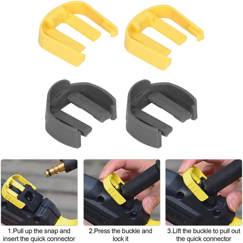 קליפסים למרסס לחץ - עבור Karcher K2 K3 K7 - 4 יחידות נעילה מהירה PN: 5.037-333.0/K5037333