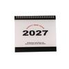 Tagesplan 2027 Schreibtischkalender Dickes Papier Stehender Aufklappkalender Tägliche Planung