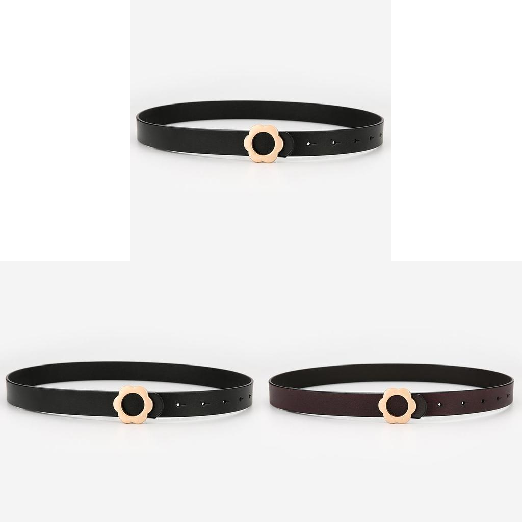 Genuine Leather Floral Waist Belt For Women With Slimming Design For Dresses And Sweaters