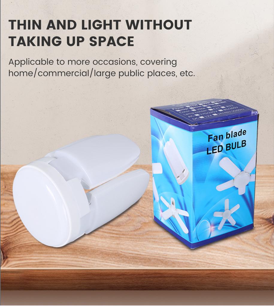 LED Garage Lights Industrial Lighting 28W Folding Four-Leaf Lamp LED Basement Lights Deformable for Garage Warehouse Workshop