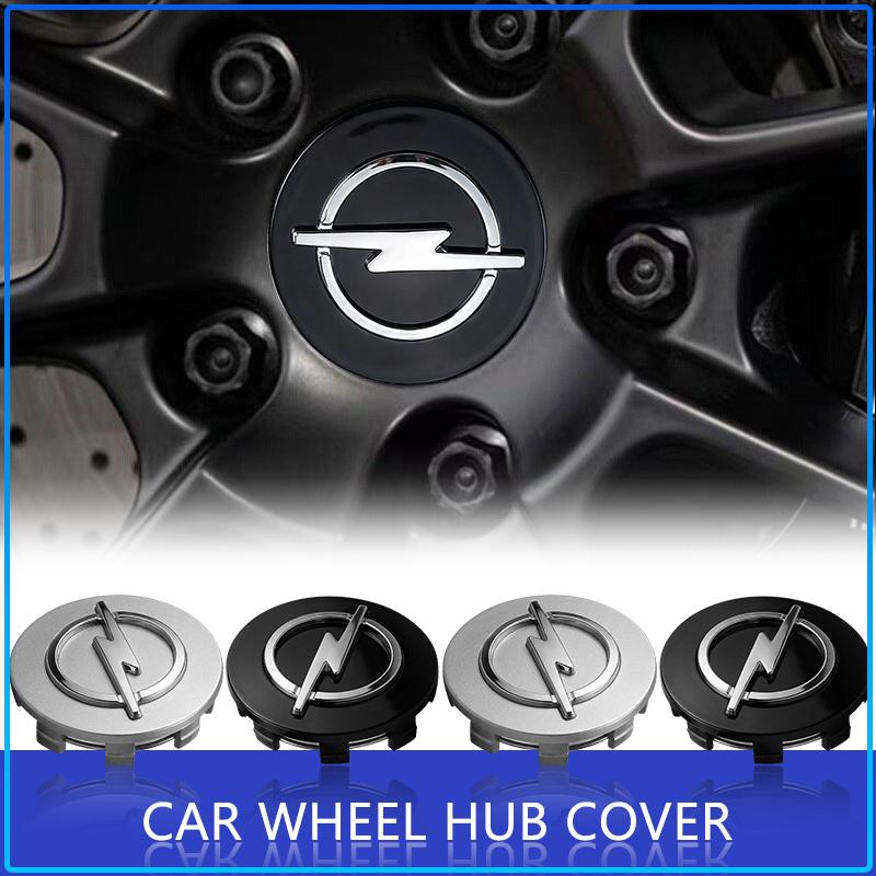 For Opel Crosa D Astra H Insignia Astra J Zafira B Mokkaastra Vivaro Astra G 4Pcs 56mm Car Wheel Center Caps Hub Cap Covers Emblem