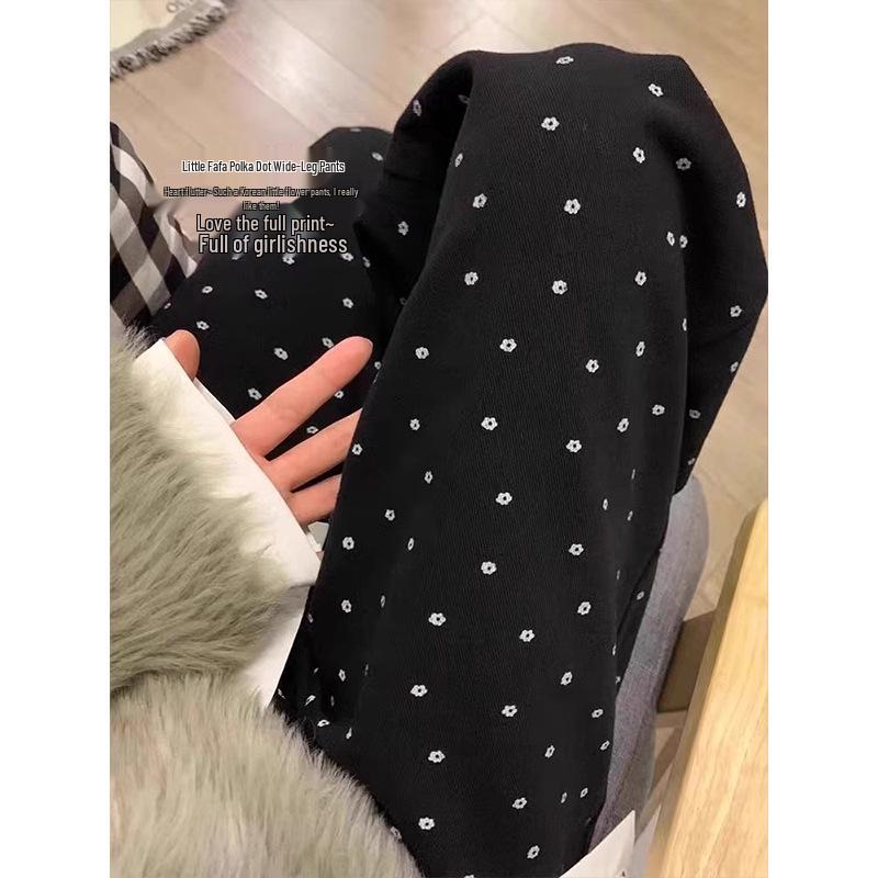 

2025 Spring/Summer Maternity Floral Wide-Leg Floor-Length Casual Pants M