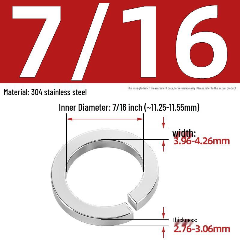 US UK Standard 304/316 Stainless Steel Anti-Loosening Spring Lock Washer