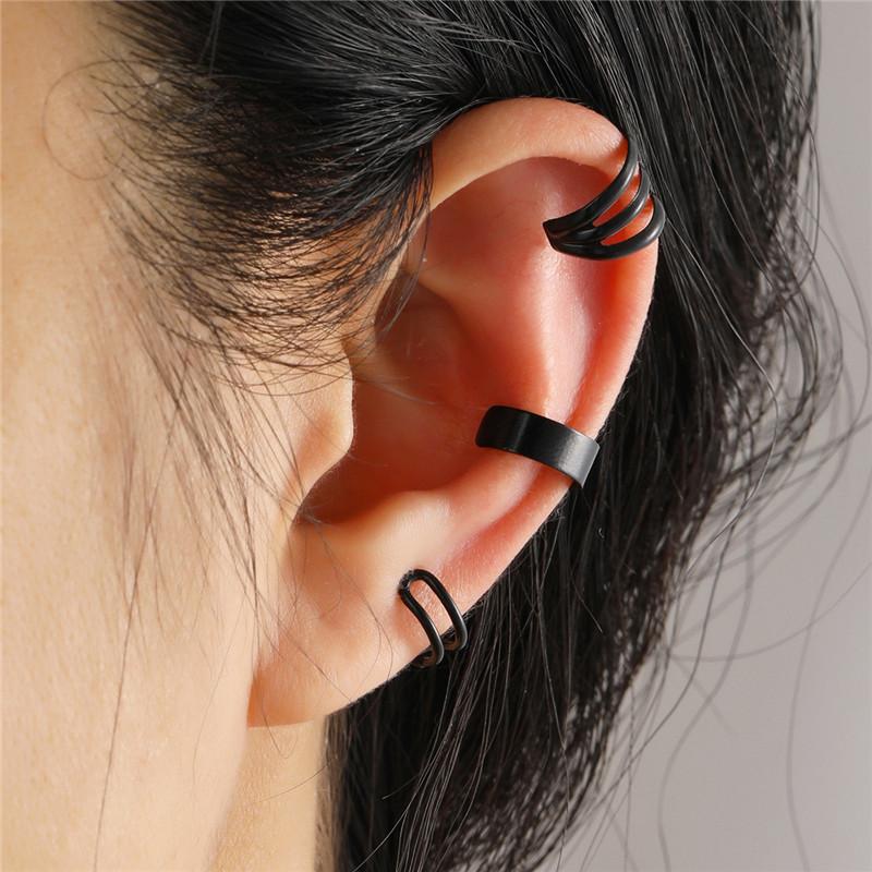 2026 Fashion Ear Cuffs Without Piercing Ear Clip Earrings Non-Piercing Fake Cartilage Earrings For Women Jewelry Gifts