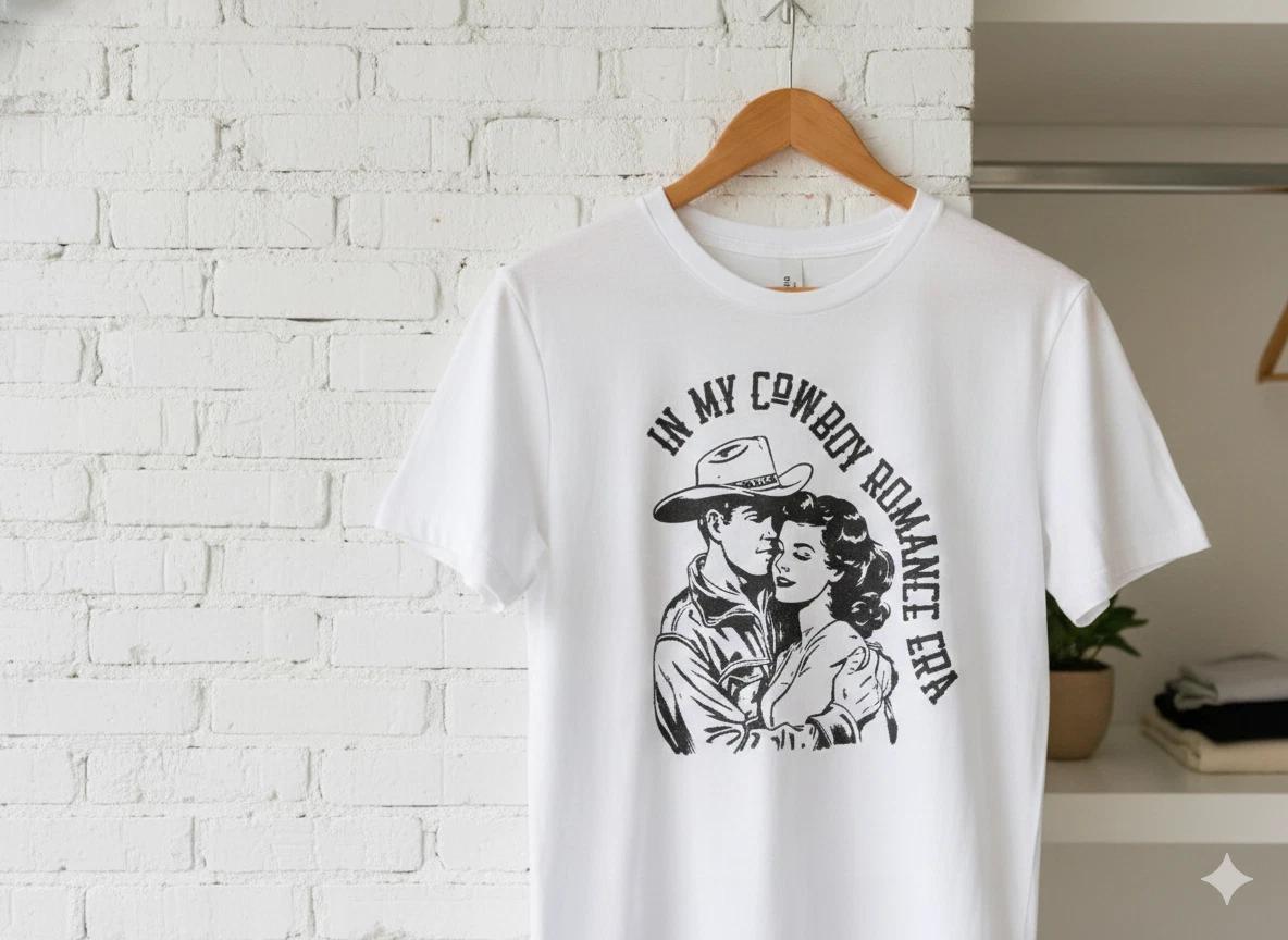 Men s and Women s T-shirts In My Cowboy Romance Era Graphic XXXL