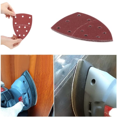 Delta Sander 11-Hole Sandpaper, Sanding Discs, Sanding Pads, 152x105mm (20 Pads), #80-1500 Available, 11-Hole Polishing Sandpaper for Delta Sanders (1