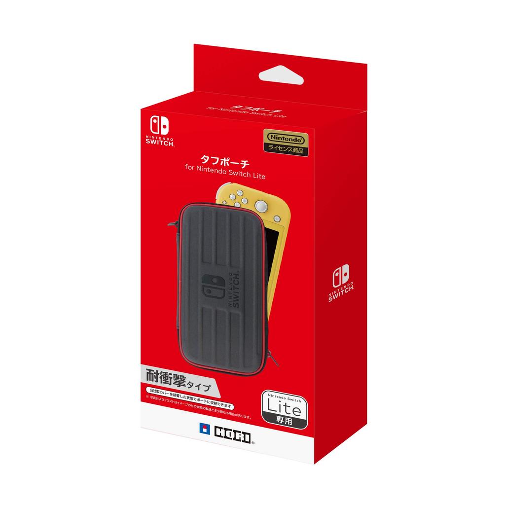 Licencjonowany wytrzymały pokrowiec na Nintendo Switch Lite w kolorze czarnym x czerwonym z Nintendo Switch [Produkt Nintendo] [Kompatybilny Lite]
