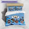 3pcs Duvet Cover Set (1*Duvet Cover + 2*Pillowcase, Without Core),Football team City FC Print Bedding Set, Bedroom Decor, All‑Season, Birthday Gift