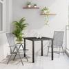 VidaXL 3-Piece Garden Dining Set Anthracite Steel 3379289