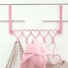 Herzförmige Über-die-Tür-Haken Abnehmbarer Türhalter Organizer Wandmontage Handtuchhalter Badezimmer