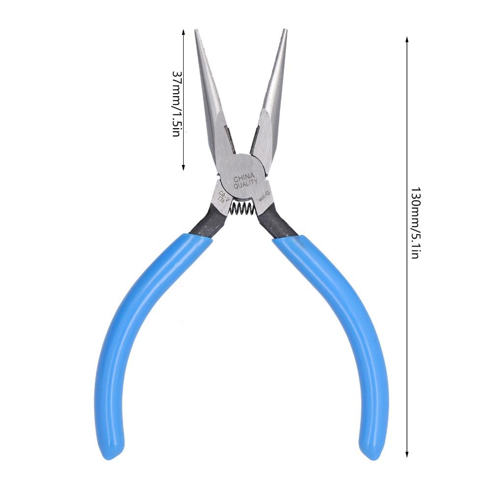 High Carbon Steel Needle Nose Pliers Blue Ultra Thin Design Industrial Grade Pliers UltraThin Cutting Pliers Electronics Repair