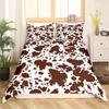 Cowhide Bedding Set Patchwork Cow Print Comforter Cover Farm Animal Duvet Cover Western Cowboy Farmhouse Polyester Quilt Cover