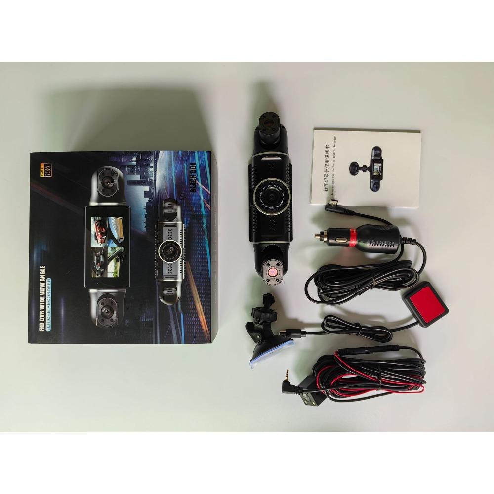 

4-канальный видеорегистратор 3-дюймовый Высокое разрешение 1080P Внутри и снаружи автомобиля 360 ° Панорамный вид с Wi-Fi Автомобиль