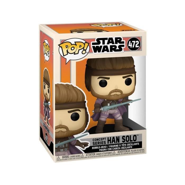 Funko - Star Wars - Figurinepop! Bobble Head Han Solo (concept Series) 9 Cm
