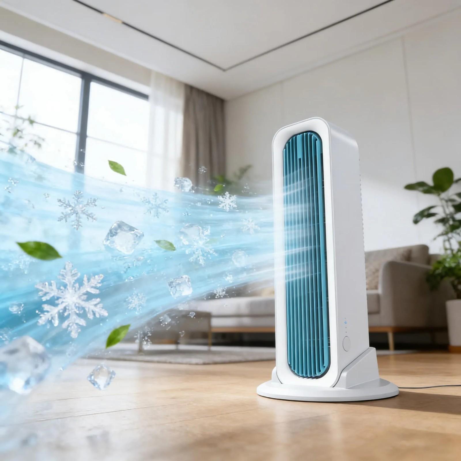 

Leafless Tower Fan, Household Desk Standing Model Swivel Fan, Wall-mounted Circulation Fan one size