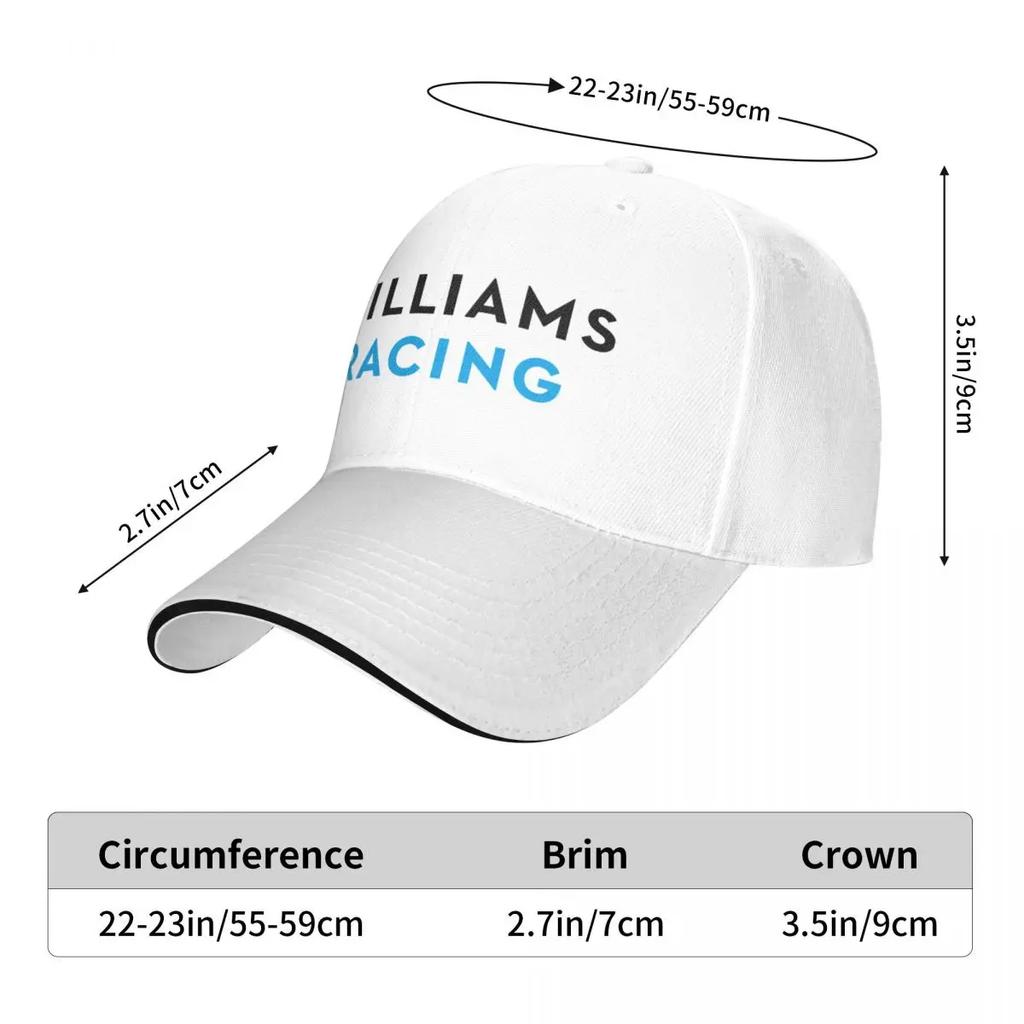 Williams Racing F1 Full Team Logo Cap Baseball Cap Rave Snap Back Hat New Hat Women's Cap Men's