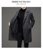 Men's Premium Double-Sided Wool Alpaca Double-Breasted Long Coat for Autumn/Winter