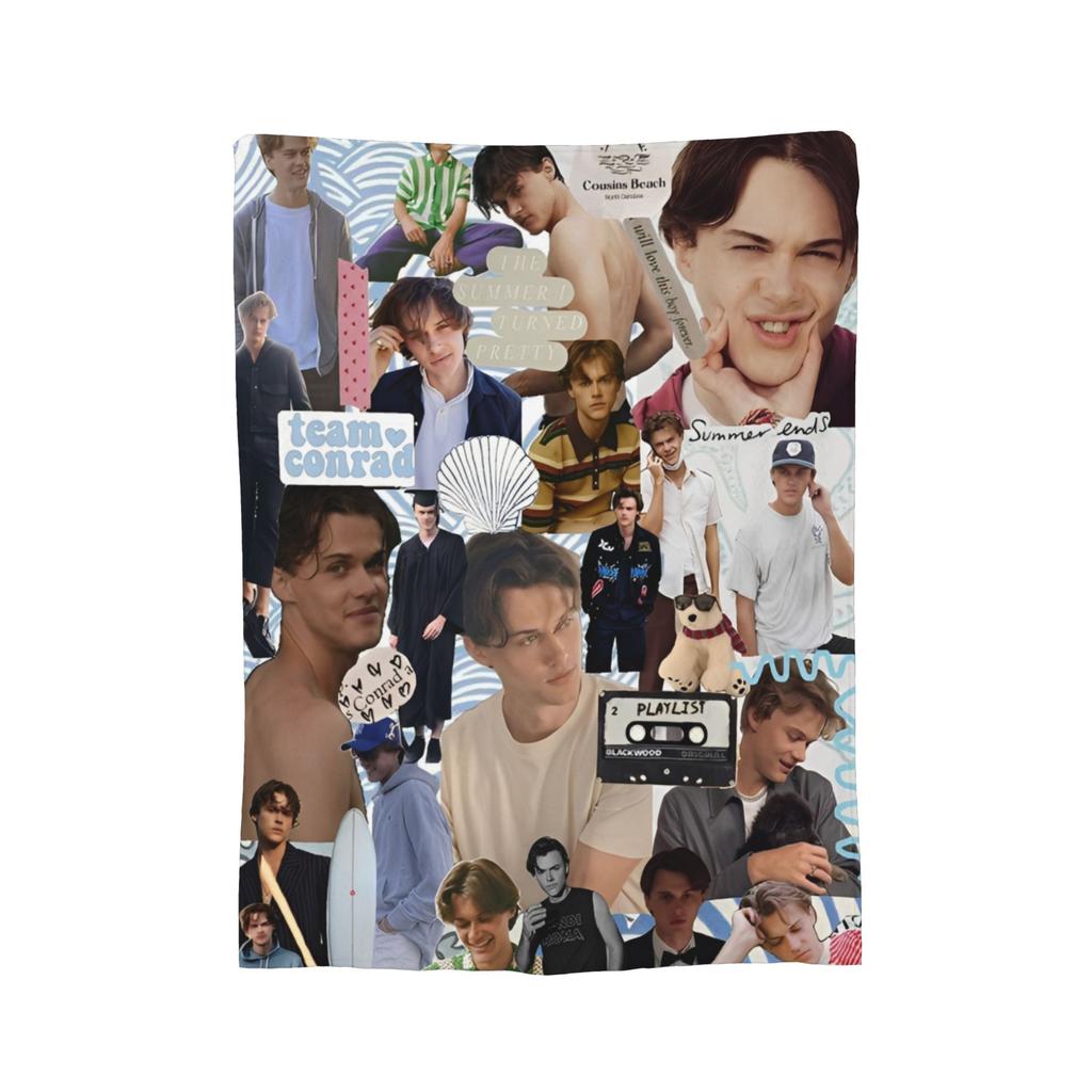 The Summer I Turned Pretty Blankets Team Conrad Flannel Vintage Breathable Throw Blanket for Home Textile Decor,