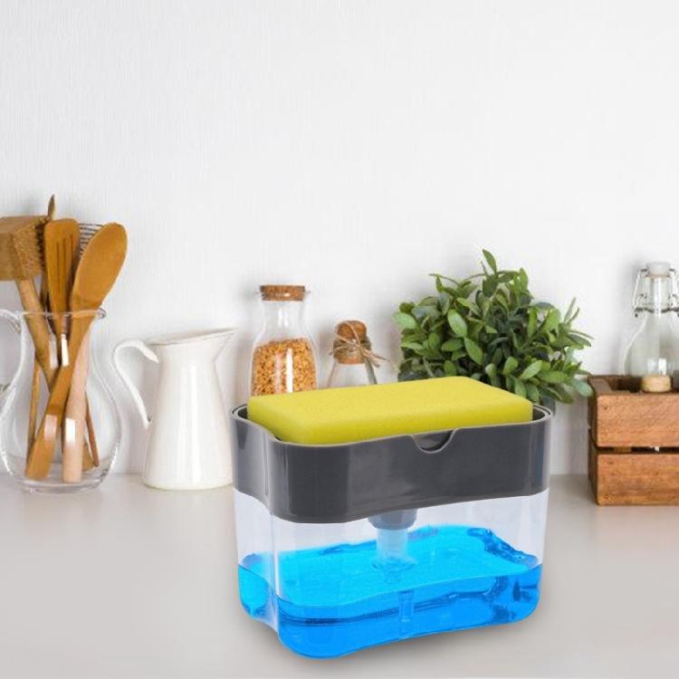 Kitchen Dish Soap Dispenser Pump Sponge Holder Perfect for Busy Kitchens and Industry
