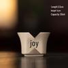 Zen Calligraphy Ceramic Tea Cup - Retro Style Kung Fu Tea Set