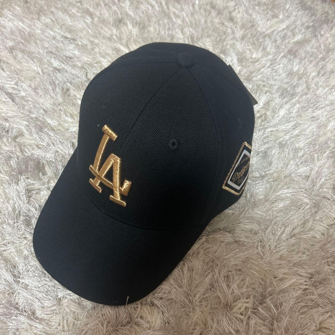 Used MLB Los Angeles Dodgers Cap Black Gold
