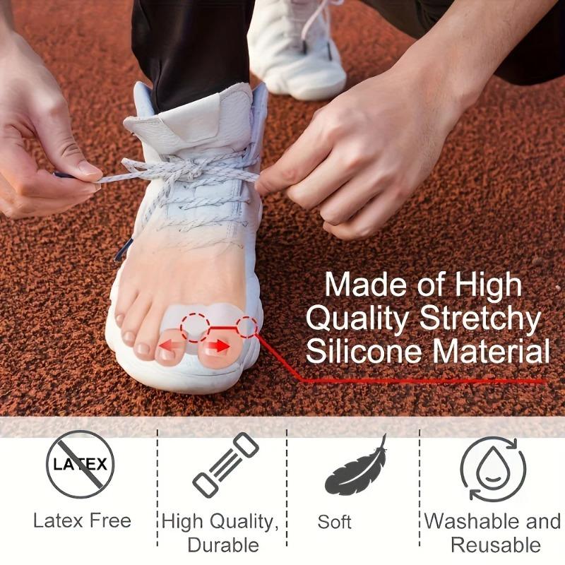 Soft Silicone Toe Separators Adjustable Bunion Relief Corrector for Women Men Reusable Pain Relief Comfortable Foot Care Tool