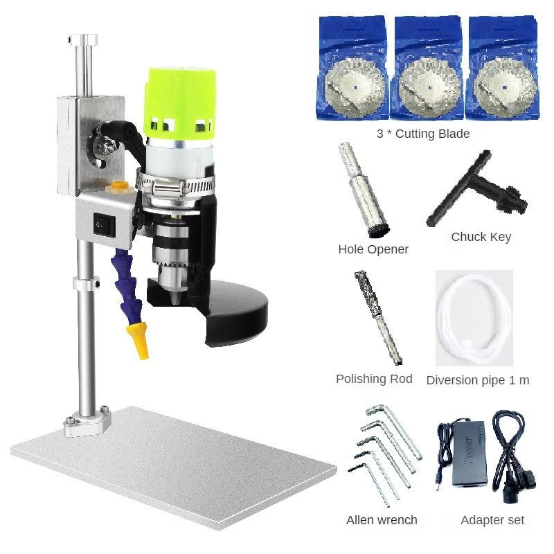 Rotary Wine Bottle Cutting Machine Desktop Electric Glass Ceramic Bottle Cutter Multifunctional Cutting And Drilling Tool