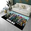 Cartoon R-Robloxs Spiel Gamer Teppich für Spielzimmer Schlafzimmer Wohnzimmer Sofa Heimdekoration, Kinderteppich Rutschfeste Fußmatte