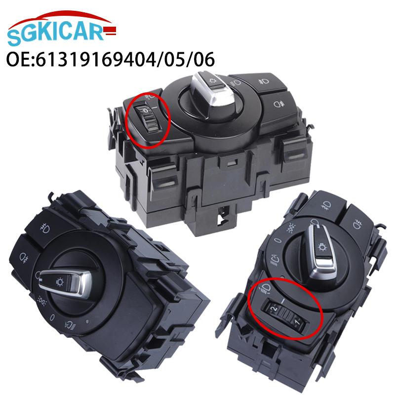 61319169405 Headlight Switch Knob Button 61319169406 61319169404 For BMW 1 3 X1 Series E82 E88 E90 E91 E84 2008-2015