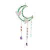 Crystals Suncatcher, Hanging Moon Butterfly Sun Catcher with Glass Prisms for Windows, Healing Crystal Decor for Home, Gift for Christmas Birthday