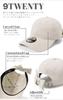 New Era Cap 9Twenty Long Visor Ribbon Strap Washed Cotton Handwritten Logo