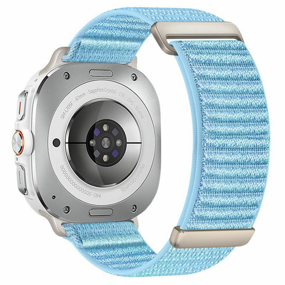 For Samsung Galaxy Watch Ultra (2025) 47 mm / Ultra 47 mm Klokkereim Todelt Borrelås Vevd Nylon Håndleddsstropp