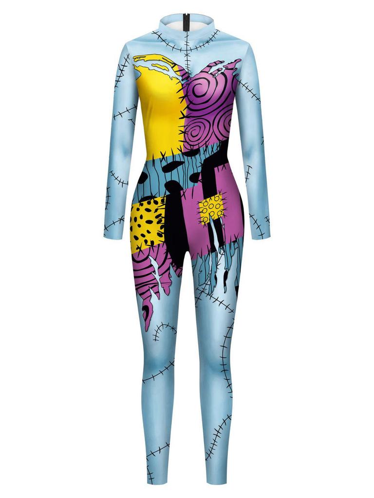 Halloweenský cosplay overal Sally vytištěný na 3D tiskárně