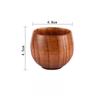 Wooden Big Belly Cups Japan Style Milk Water Cup with Handle Beer Coffee Milk Tea Mug Handmade Natural Kitchen Bar Drinkware Cup