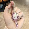 Rotating Badminton Racket Keychain: Cute Woven Pendant & Hand Rope Ornament - Perfect New Year Gift