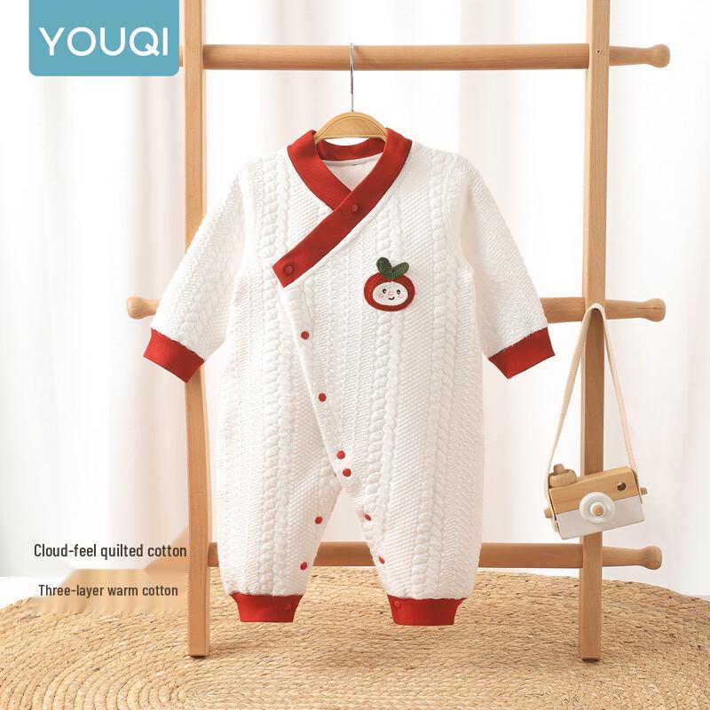 Youqi Baby Cotton Twist-Knit Warm Romper
