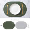 ZISIZ Thick Oval Hotel Table Mat
