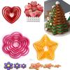 6pcs/Set Lovely Heart Cookies Cutter 6 Size Sweet Love Cake Pastry DIY Mould Baking Tools Stainless Steel Baking Tools Stars