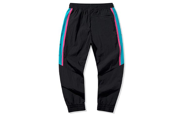 Li Ning Knitted Sweatpants Men's New Standard Black AKXQ121-1