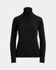 Autumn/Winter 2026 European & American Slimming Black High Neck Knit Sweater for Women