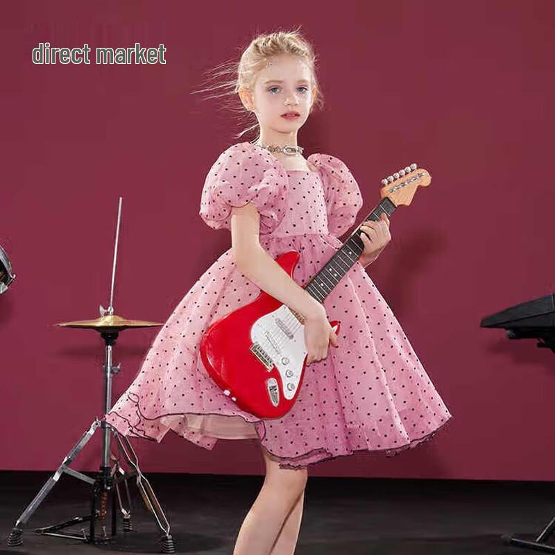 

Zhi Mu Girls Flocked Princess Puffy Summer Dress 160