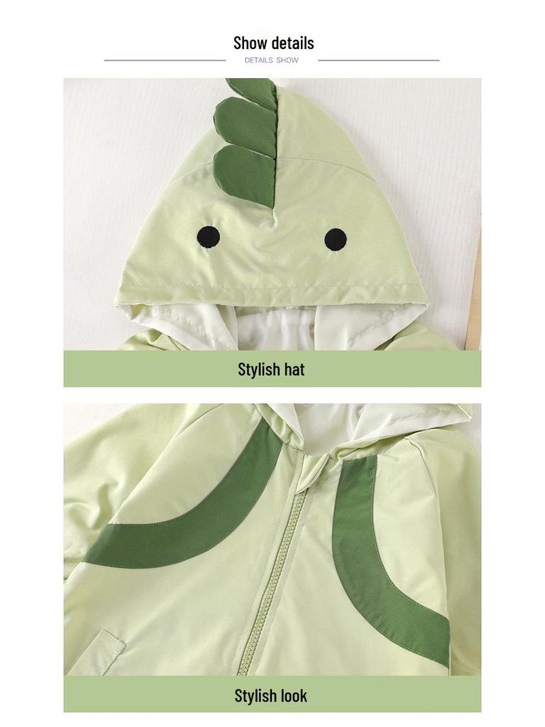 Spring & Autumn Baby Hooded Windbreaker Jacket - Long Sleeve Onesie for Newborns