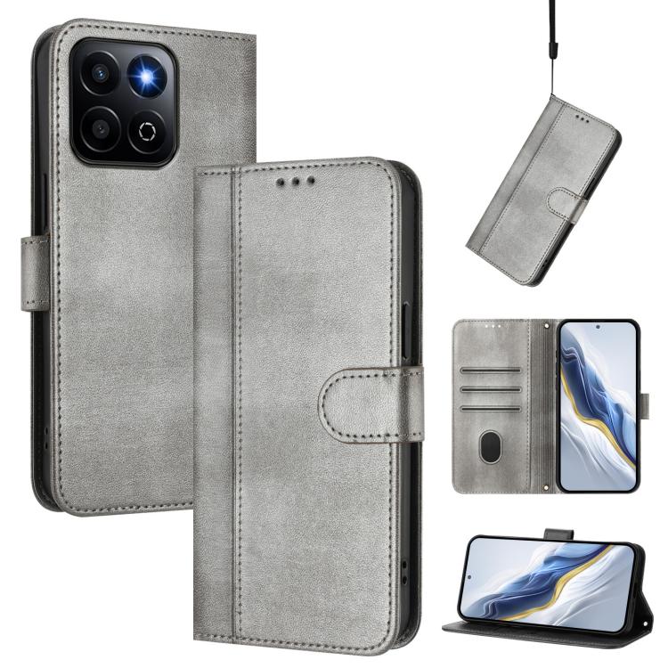 Linien-Spleißschnalle Retro Leder Handyhülle