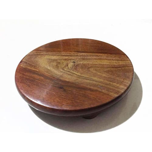 Wooden Chakla Serving Board, Round Chapati Chakla, Perfect for Making Chapatis At Home, Wooden Roti/Chapati Maker, Wooden Rolling Board, and Rolling T