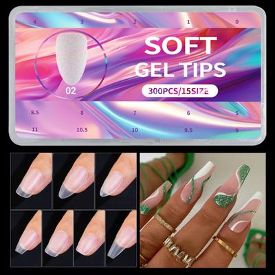 Ultra-Short Matte Nail Art Sheet, Ultra-Thin And Non-Marking Water Droplets, Free Of Engraving And Grinding Fake Nails 300Pcs