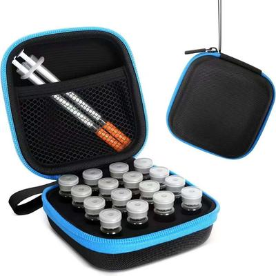 3ML Insulin Vial Storage Case 16 Slots Waterproof Insulin Vial Protector Wear-resistant Shockproof Insulin Organizer